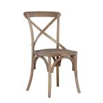 French Country X-Back Dining Chairs, Set of 2