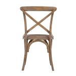 French Country X-Back Dining Chairs, Set of 2