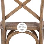 French Country X-Back Dining Chairs, Set of 2