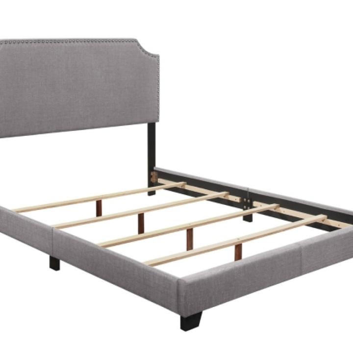 Gray Upholstered Channing King Bed