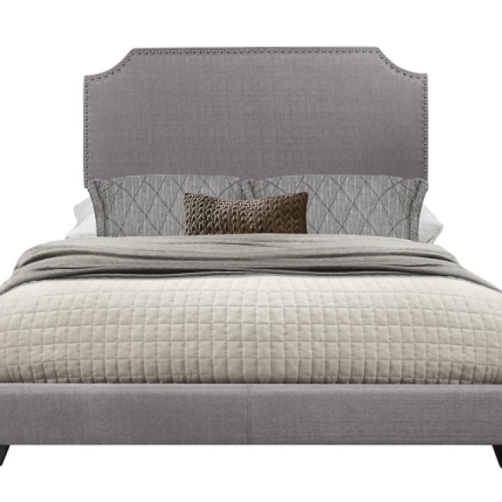 Gray Upholstered Channing King Bed