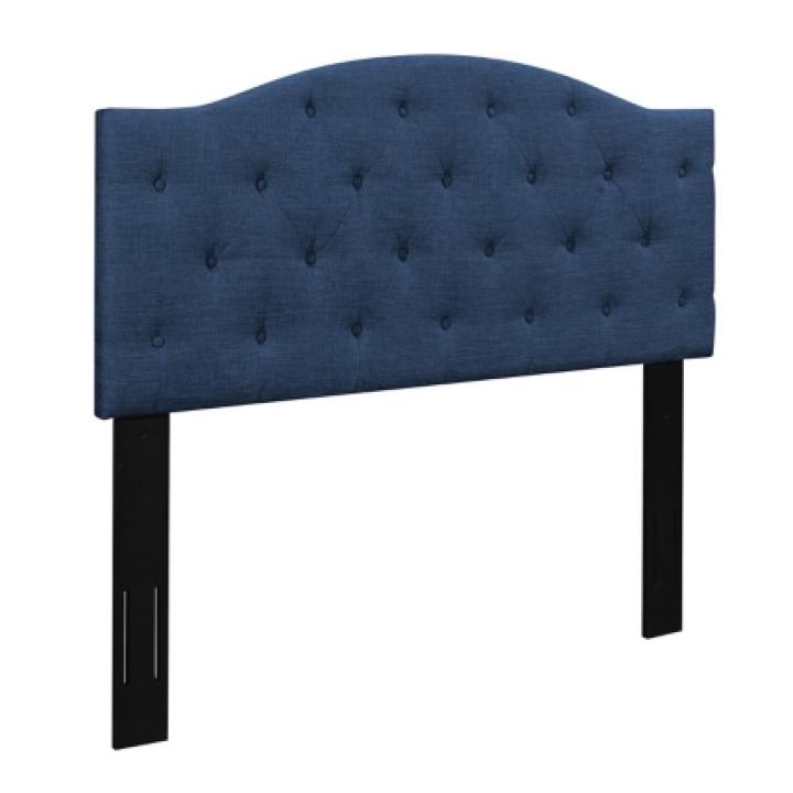 Navy Bryne Button Tufted Full/Queen Headboard