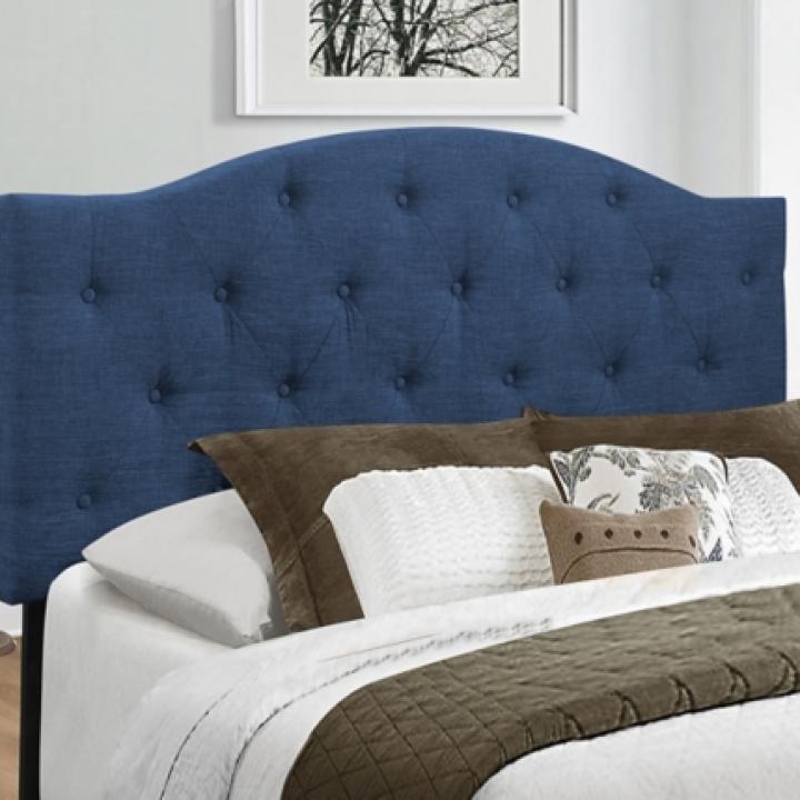 Navy Bryne Button Tufted Full/Queen Headboard