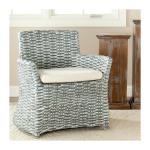Gray Cabot Rattan Accent Chair