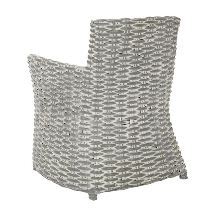 Gray Cabot Rattan Accent Chair
