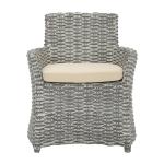 Gray Cabot Rattan Accent Chair