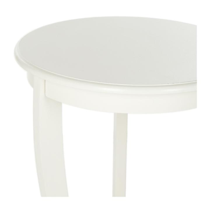 Cream Marion Pedestal Accent Table