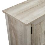 White Oak Grooved Door TV Stand