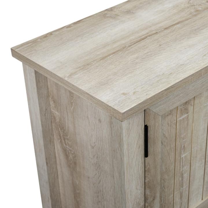 White Oak Grooved Door TV Stand