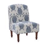 Sea Turtle Print Accent Chair