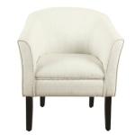 Natural Textured Barrel Accent Chair
