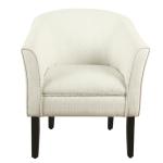 Natural Textured Barrel Accent Chair