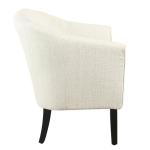 Natural Textured Barrel Accent Chair