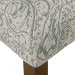 Gray Floral Parsons Dining Chairs, Set of 2