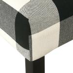 Black and White Buffalo Check Counter Stool