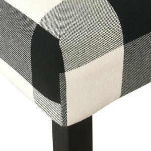 Black and White Buffalo Check Counter Stool