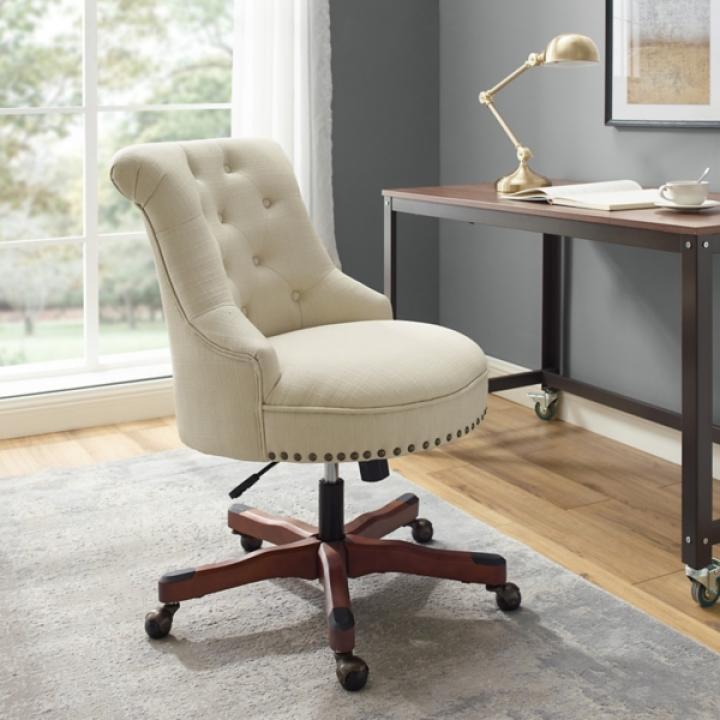 Beige Miller Tufted Office Chair