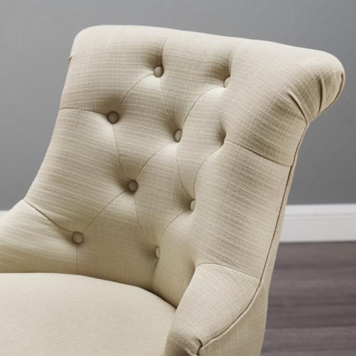 Beige Miller Tufted Office Chair