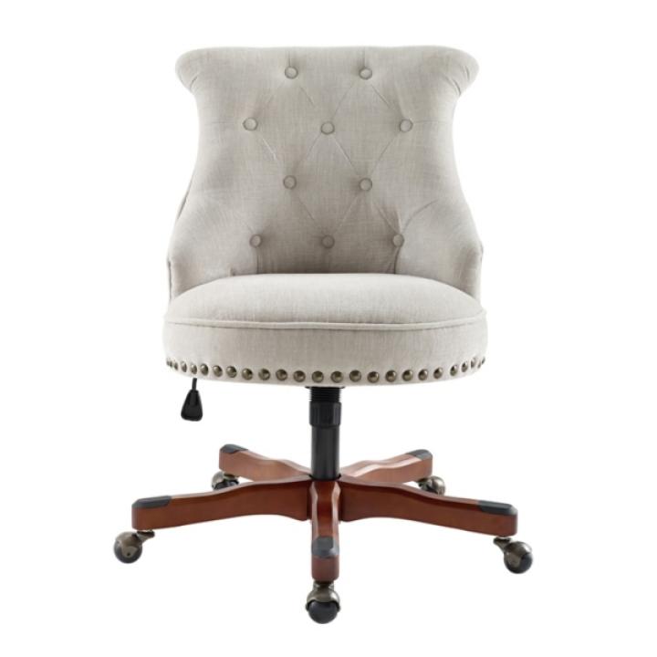 Natural Miller Tufted Office Chair