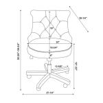 Natural Miller Tufted Office Chair