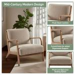 Nolan Sand Mid-Century Accent Chair