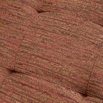 Orange Upholstered Angled Wood Frame Armchair