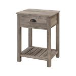 Gray Wash Country Accent Table