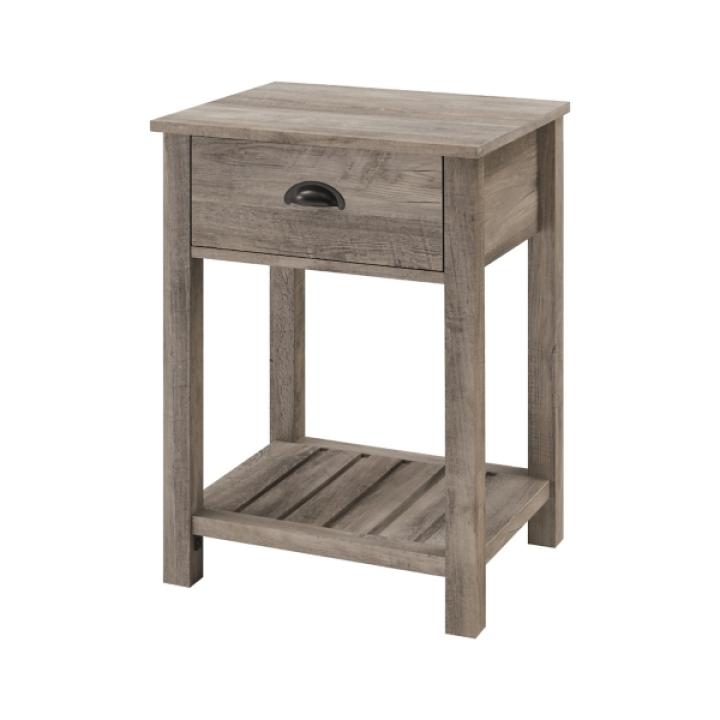Gray Wash Country Accent Table