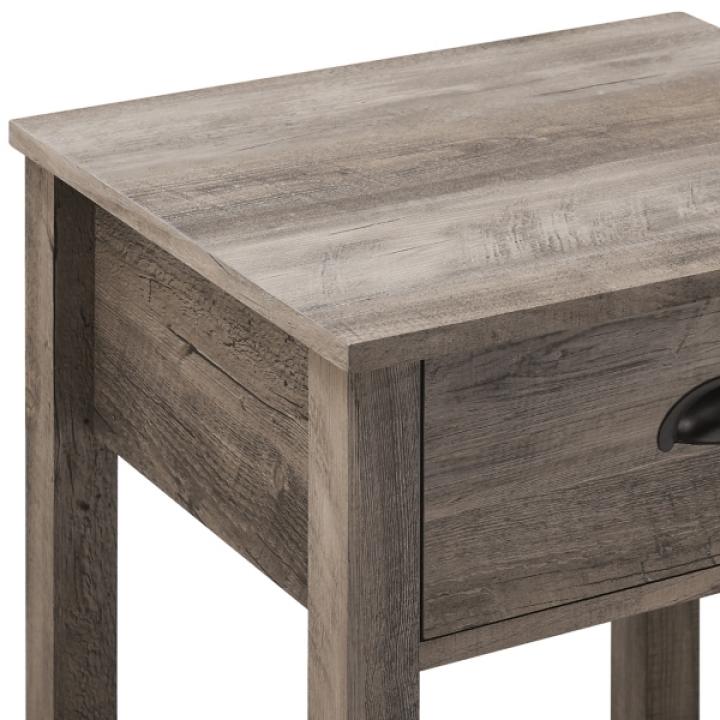 Gray Wash Country Accent Table