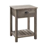 Gray Wash Country Accent Table