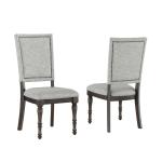 Gray Dawson Upholstered Dining Chairs, Set of 2