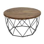Wooden Top Geometric Chadwick Coffee Table