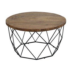 Wooden Top Geometric Chadwick Coffee Table