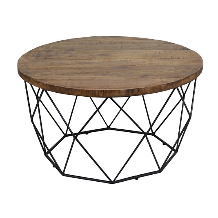 Wooden Top Geometric Chadwick Coffee Table