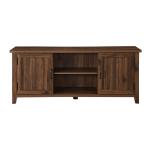 Dark Walnut Modern Farmhouse TV Stand