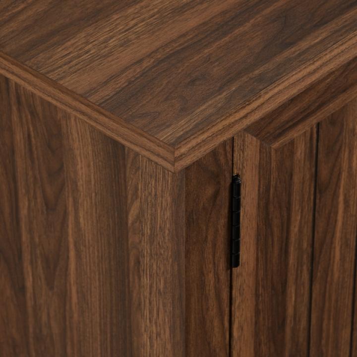 Dark Walnut Modern Farmhouse TV Stand