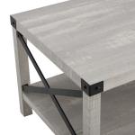 Stone Gray Modern Farmhouse Coffee Table