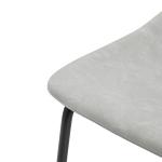 Gray Faux Leather Counter Stools, Set of 2