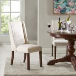 Cream Parson Dining Chairs, Set of 2