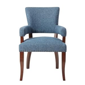 Blue Warms Nailhead Trim Dining Chair