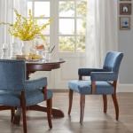 Blue Warms Nailhead Trim Dining Chair