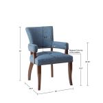 Blue Warms Nailhead Trim Dining Chair