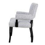 Gray Warms Nailhead Trim Dining Chair