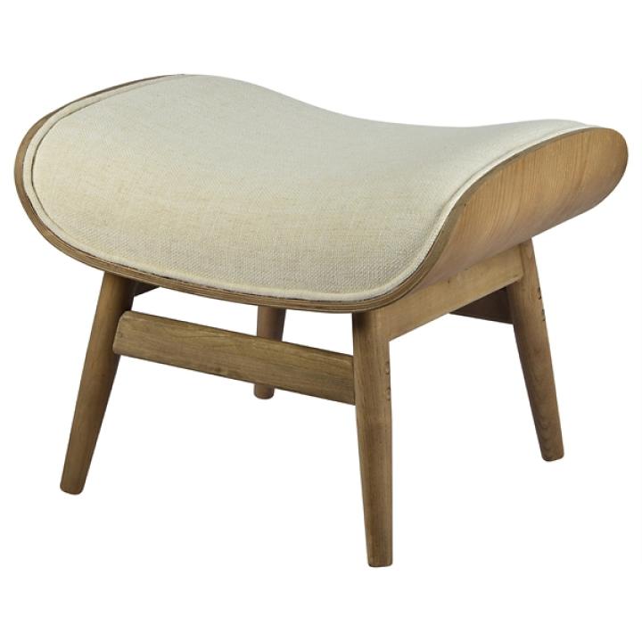 Mid-Century Modern Saddle Seat Ottoman