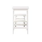 Cream Wooden 3-Level Step Stool