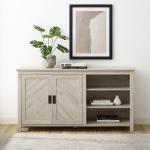 Birch 2-Door Chevron Cabinet