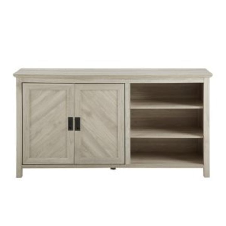 Birch 2-Door Chevron Cabinet