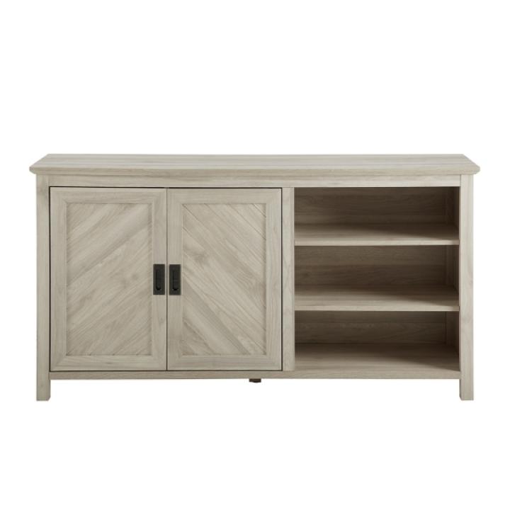 Birch 2-Door Chevron Cabinet