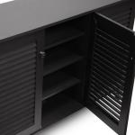 Espresso 3-Door Wood Cabinet