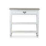 Distressed White 1-Drawer Console Table